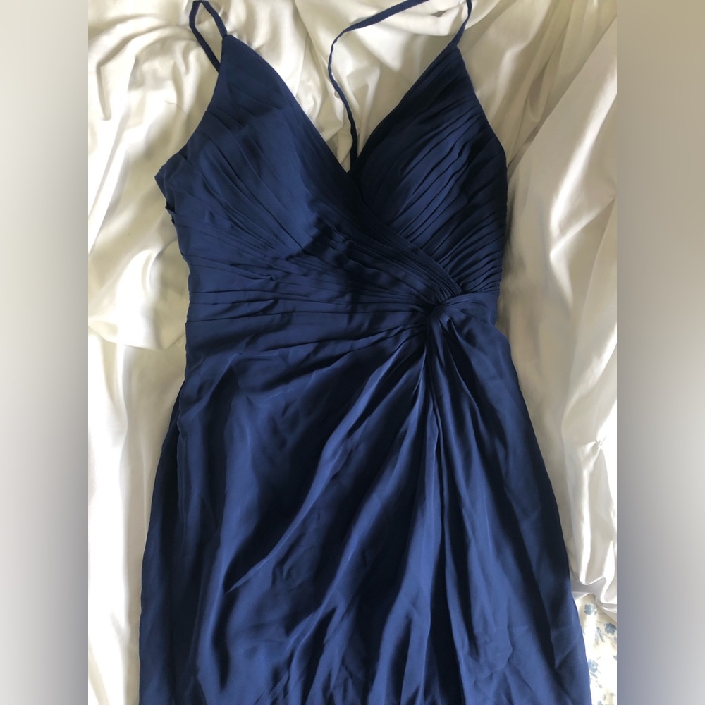 JJ’s house navy blue prom or bridesmaid dress